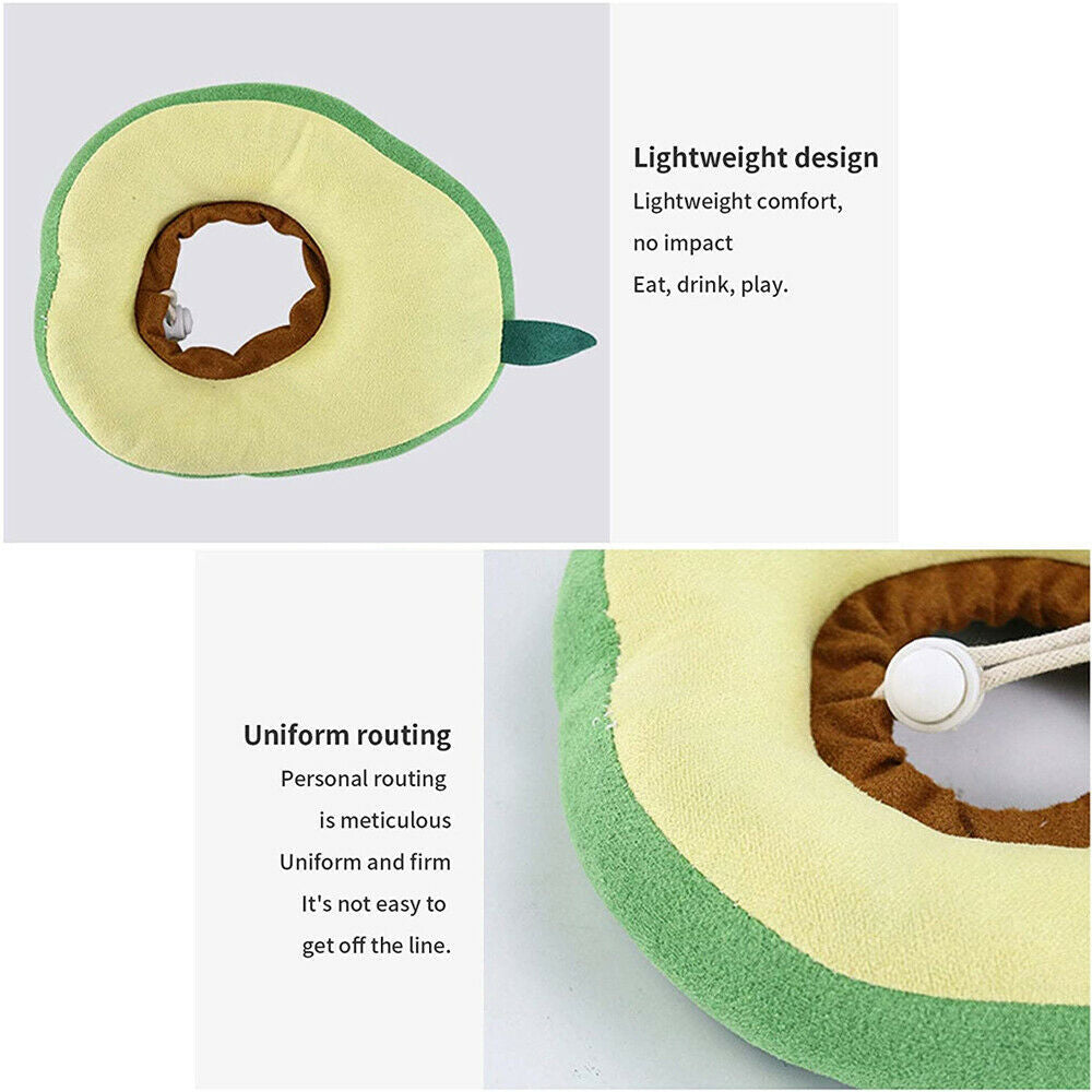 Adjustable Pet Neck Cone Recovery Pet Cat Recovery Collar Cat Soft Lemon Neck Cone Adjustable Pet E Collar After Surgery, Wound Healing Protective Cat Elizabethan Collar For Kitten & Puppy