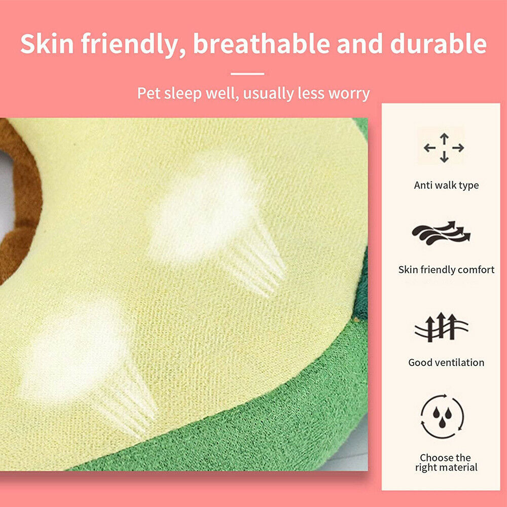 Adjustable Pet Neck Cone Recovery Pet Cat Recovery Collar Cat Soft Lemon Neck Cone Adjustable Pet E Collar After Surgery, Wound Healing Protective Cat Elizabethan Collar For Kitten & Puppy
