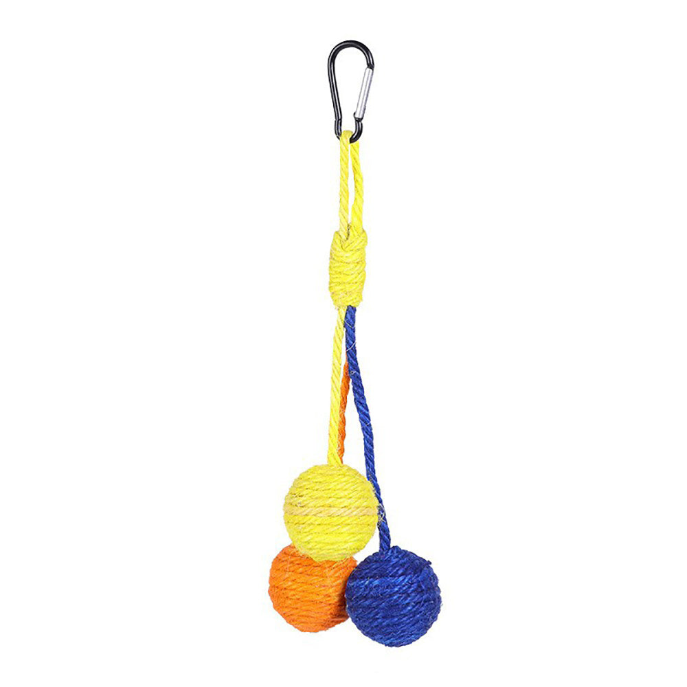 Cat Scratcher Ball, Chewable Scratcher For Kittens Chewable Interactive Cat Sisal Rope Ball Toy Cat Ball, Rolling Ball Scratch Cat Toy For Indoor Kittens Puppy Cat Pet