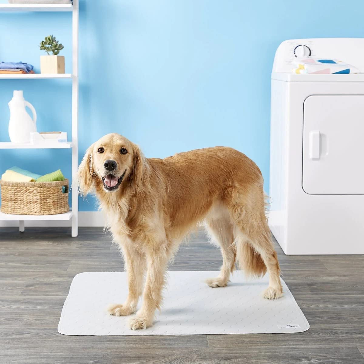® Pawtect® Pads Washable Pee Pads for Dogs (2Pack) of Premium Dog Pee Pads, Waterproof Puppy Pads & Reusable Dog Pads, Whelping Pads & Modern Pee Pads for Dogs (Tan/Grey, 34X36)